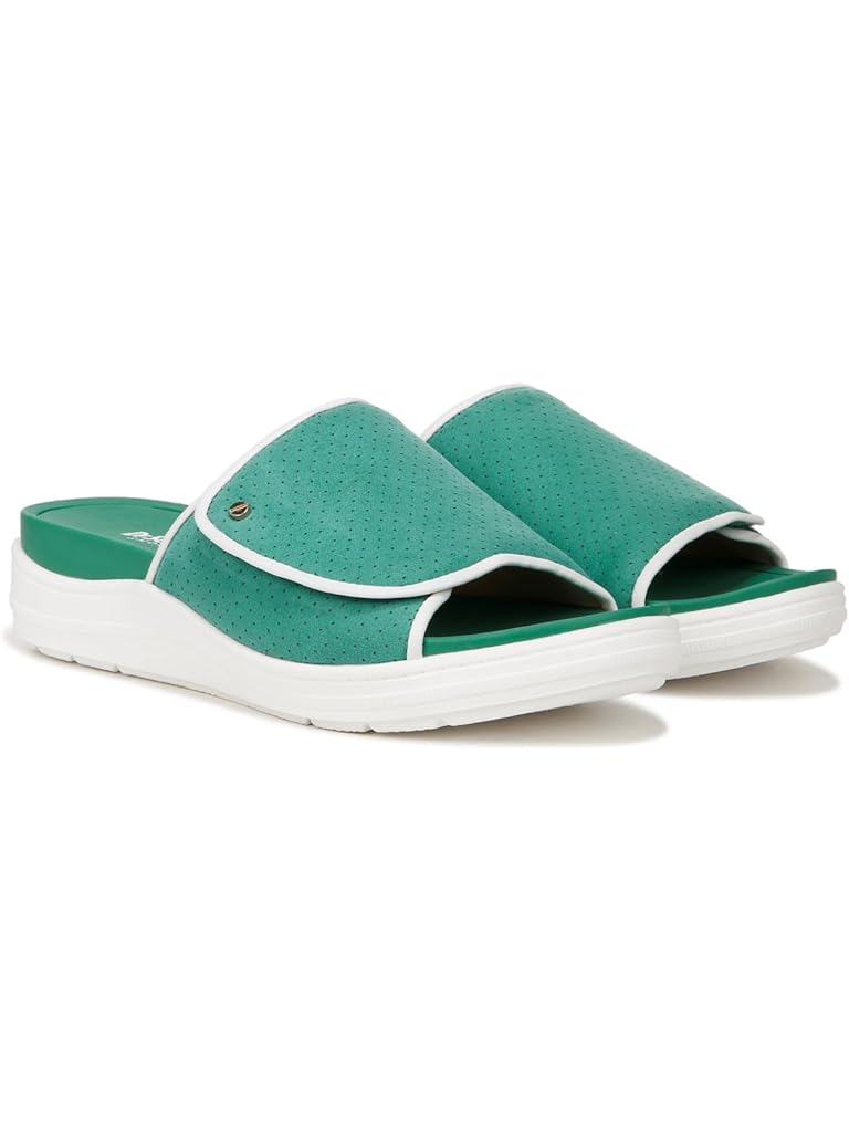 Green Dr. Scholl's Time Off Set Slide Sandal