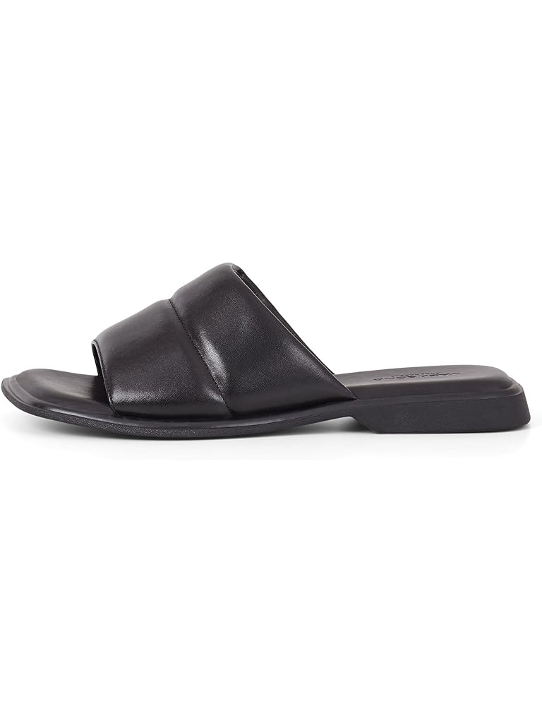 Black Vagabond Shoemakers Izzy Leather Slide Sandal